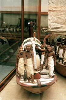 Grave Goods Prints: Model boat, Ancient Egyptian, 14th century BC