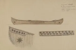 Margaret Knapp Prints: Model of Canoe, 1935. Creator: Margaret Knapp