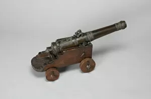 Gun Carriage Collection: Model Field Cannon with Carriage, France, 1677. Creator: Unknown