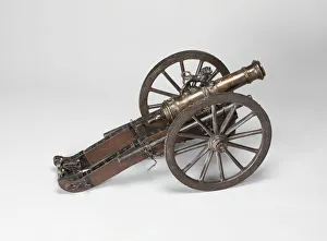Field Cannon Prints: Model Field Cannon, France, 19th century in late 18th century style. Creator: Unknown