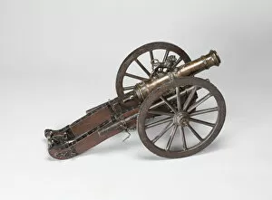 Model Field Cannon, France, 19th century in late 18th century style. Creator: Unknown