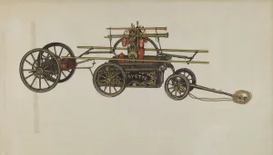 Model of a Fire Engine, c. 1937. Creator: Betty Fuerst