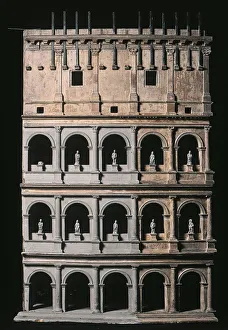 Ancient World Prints: Model of the Flavian Amphitheater, 1790-1812