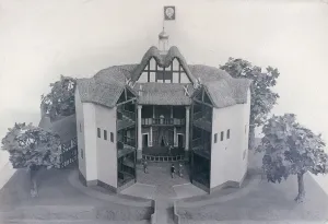 Model of the Globe Theatre, c1950
