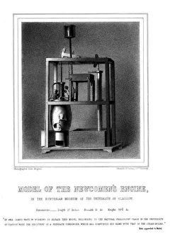 Model of a Newcomen steam engine, 1856 Model of a Newcomen steam engine, 1856