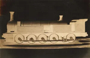 Retouched Prints: [Model of a P. L. M. Locomotive], ca. 1855. Creator: Dominique Roman