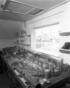 Model railway layout, Wickersley, South Yorkshire, 1960. Artist: Michael Walters