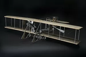 Aeroplane Gallery: Model, Static, Wright Model B, ca. 1932. Creator: Roderic Davis