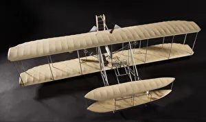 Aeroplane Gallery: Model, Static, Wright Type A, 1953. Creator: Charles J. Newcomb
