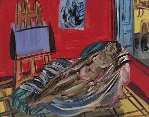 Dufy Prints: Model in the studio, 1942. Creator: Dufy, Raoul (1877-1953)