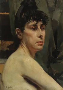 Akseli Gallen Kallela Prints: Model training, 1880-1889. Creator: Akseli Gallen-Kallela