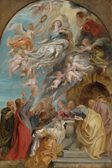 Ascension Prints: Modello for the Ascension of the Virgin. Creator: Peter Paul Rubens
