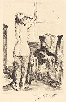 Modellstudie (Study of a Model), 1916. Creator: Lovis Corinth Modellstudie (Study of a Model), 1916. Creator: Lovis Corinth