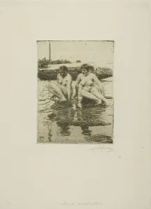 Rock Pool Prints: My Models, 1916. Creator: Anders Leonard Zorn