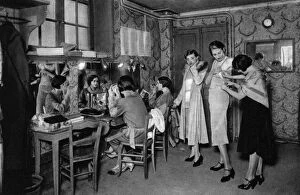 Dressmaking Gallery: Models at a great dressmakers, Paris, 1931. Artist: Ernest Flammarion