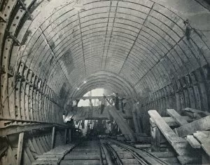 Charles Henry Gallery: Modern Emulation of Piranesi: No. 3 escalator tunnel at Piccadilly Circus Station, 1929