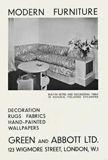 Seat Prints: Modern Furniture - Green and Abbott Ltd. 1933