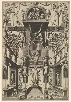 Doetechum Gallery: Modern Grotesque Decoration, 1557. Creator: Johannes van Doetecum I