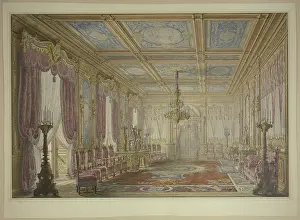 Wove Paper Prints: Modern hall, mid-late 19th century. Creator: Ludwig Daniel Philipp Schmidt