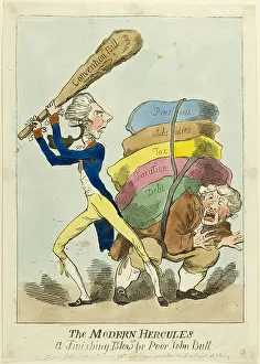 A Modern Hercules, published November 17, 1795. Creator: Unknown