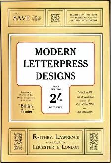 Typeface Gallery: Modern Letterpress Designs - Prize Design, 1909. Creator: Unknown