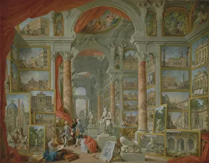 Statues Collection: Modern Rome, 1757. Creator: Giovanni Paolo Panini