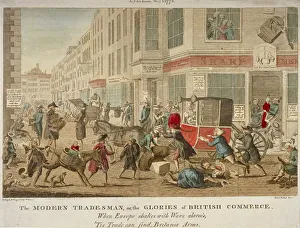 Terry Prints: The modern tradesman, or the glories of British commerce, 1774. Artist: G Terry