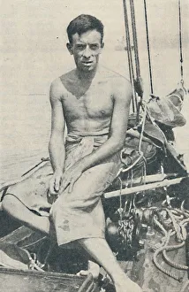 South Pacific Prints: A Modern Ulysses. Gerbault photographed at Suva, in the Fiji Islands, 1936