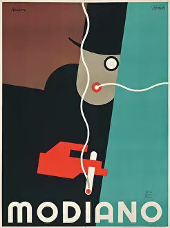 Tobacco Prints: Modiano Cigarette Papers, 1929. Creator: Bereny, Robert (1887-1953)
