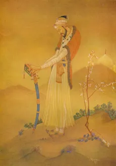 The Mogul Emperor Alamgir, 20th century (1932). Artist: Sarada Charan Ukil The Mogul Emperor Alamgir, 20th century (1932). Artist: Sarada Charan Ukil