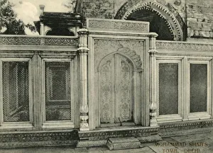 Pierced Prints: Mohammad Shahs Tomb, Delhi. Creator: Unknown