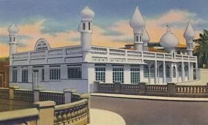 Mohammedan Mosque, Port of Spain, Trinidad, B.W.I. c1940s. Creator: Unknown