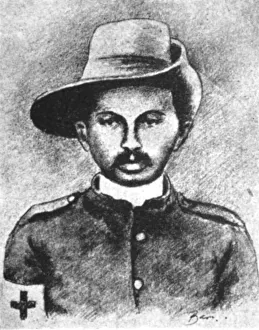 Stretcher Bearer Collection: Mohandas Gandhi, Indian nationalist leader, 1906