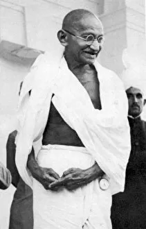 Nationalist Party Gallery: Mohondas Karamchand Gandhi (1869-1948), Indian Nationalist leader