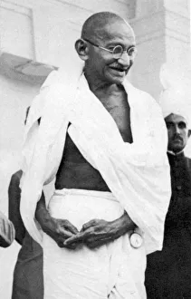 Nationalist Party Gallery: Mohondas Karamchand Gandhi (1869-1948), Indian Nationalist leader