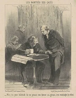 Moi, j'ai habitude de ne... rien donner, 19th century. Creator: Honore Daumier