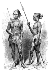 C Barbant Prints: Moi people, Indonesia, 1895. Artist: Charles Barbant
