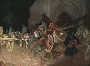 Wagons Prints: Six Mois Dans la Somme; Releve d'infanterie de nuit un village