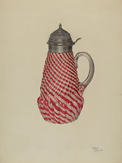 Hugh Clarke Prints: Molasses or Syrup Mug, c. 1938. Creator: Hugh Clarke