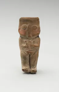 Mochica Prints: Mold-Made Female Figurine, c. A. D. 100 / 600. Creator: Unknown