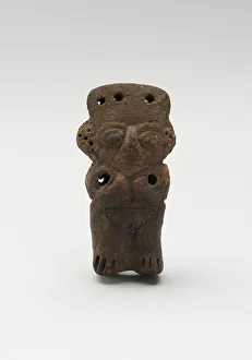 Mold-Made Female Figurine with Pierced Holes in Head and Shoulders, c. A.D. 100/600 Mold-Made Female Figurine with Pierced Holes in Head and Shoulders, c. A.D. 100/600