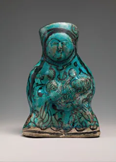 Molded Vessel in the Form of a Mother and Child, Iran, 12th-13th century
