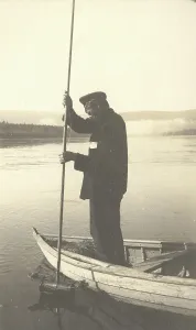 Vladimir Ivanovich Fedorov Prints: The moment of carrying out bathometric observations at the water surface