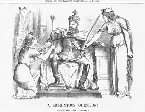 Majestic Prints: A Momentous Question!, 1883. Artist: Joseph Swain