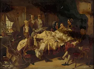 Mozart Wolfgang Amadeus Prints: The last moments of W A Mozart