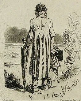 Rops Felicien Prints: Mon Bourgmestre, 1875. Creator: Félicien Rops
