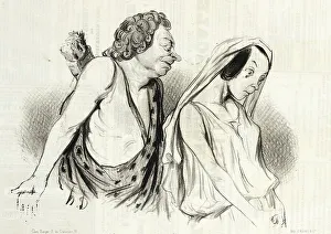 Racine Jean Baptiste Prints: Mon char, mes javelots...(Phèdre), 1841. Creator: Honore Daumier