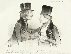 Borrowing Prints: Mon cher faites moi...le plaisir de me prêter 15 frs... 1838. Creator: Honore Daumier