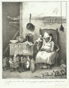 Imaginary Prints: Mon défunt me donne des numéros.. 1833 Creator: Honore Daumier