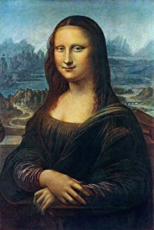 Da Vinci Collection: Mona Lisa, c1505, (1912).Artist: Leonardo da Vinci
